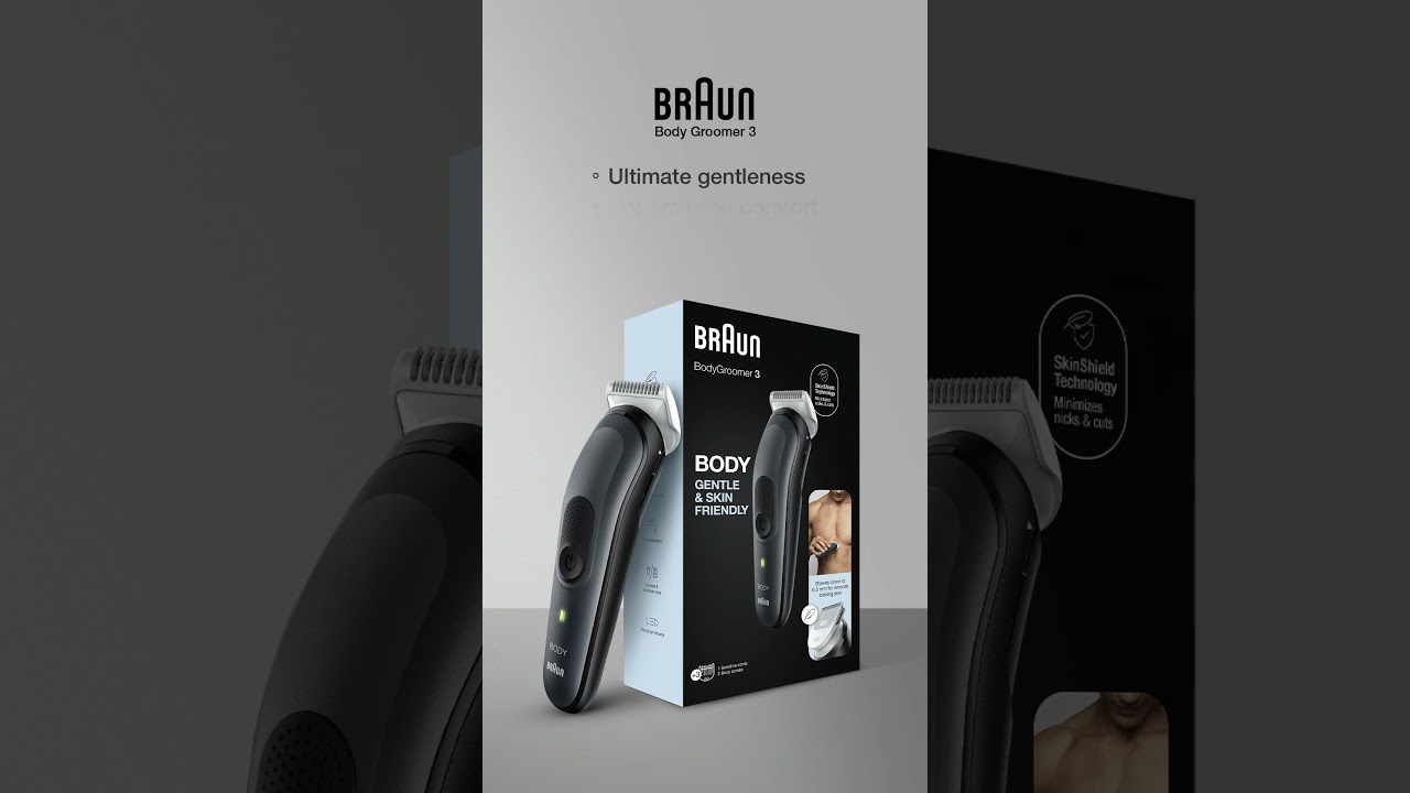 Braun Body Groomer 3, Effortless Grooming at Home, Braun India