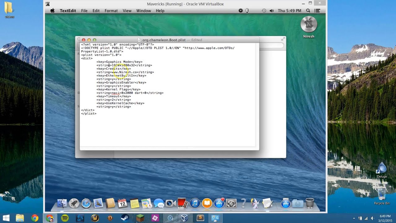 mac os x mavericks iso download for virtualbox