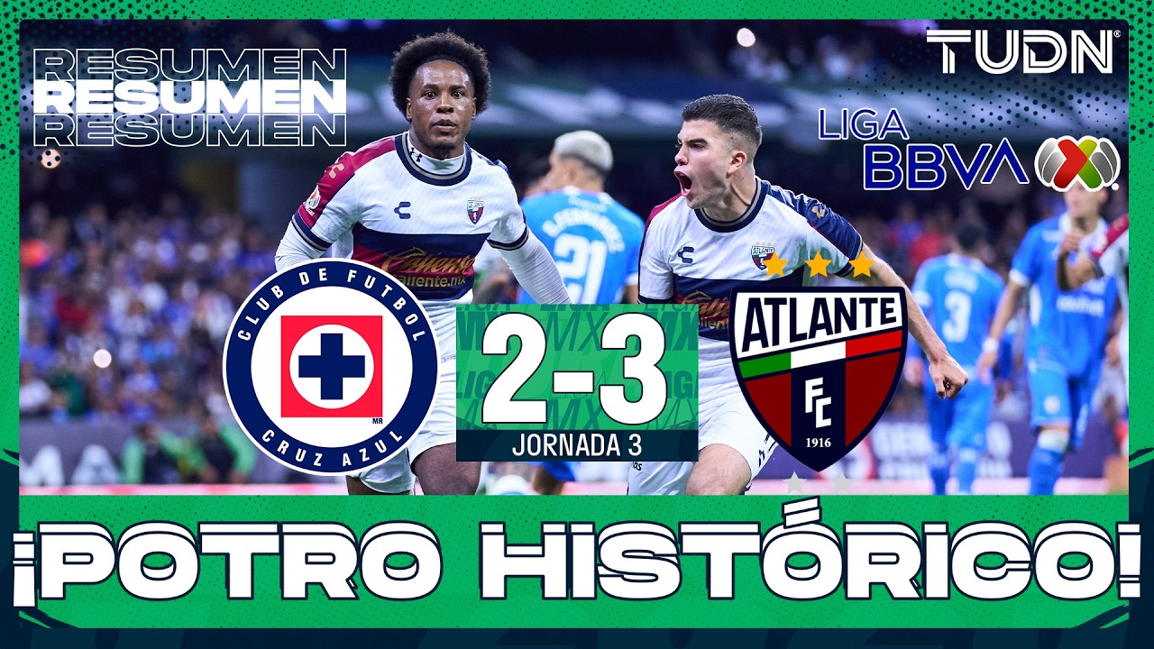 HIGHLIGHTS - Cruz Azul vs Atlante | Liga MX - Jornada 3 Apertura 2026 | TUDN