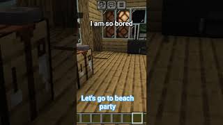 beach party in Minecraft #minecraft