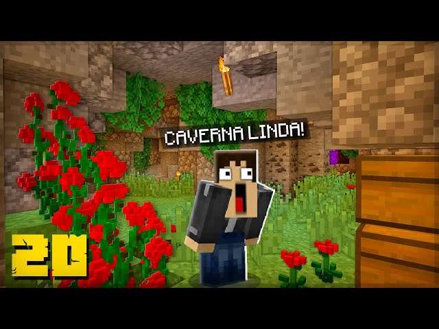 Minecraft Realista #02 - MINERANDO NA CAVERNA !! (REALISTIC MINECRAFT) 