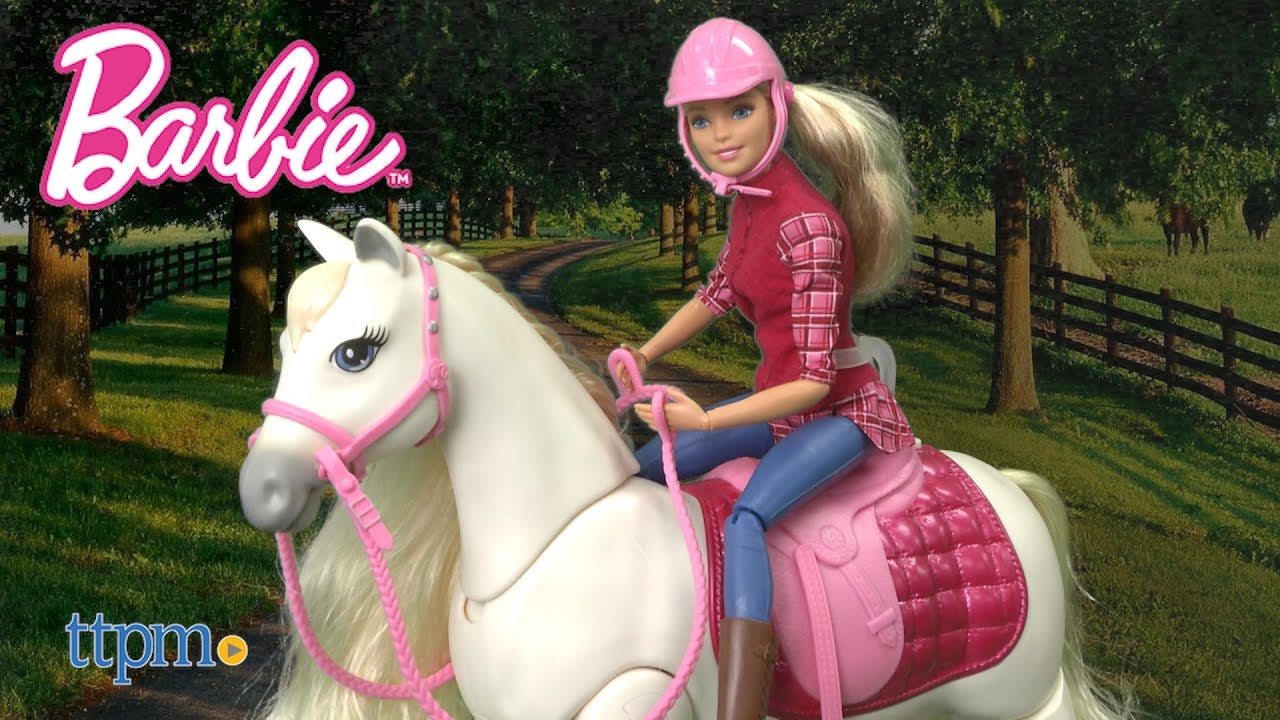 barbie and walking horse