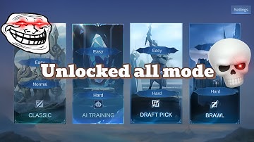 How to unlocked all offline ai training mode??