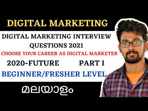 Digital marketing interview questions malayalam|beginners level|digital marketing malayalam|മലയാളം