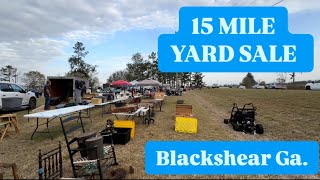 Antiquing at the 15 mile yard sale Blackshear Ga / Pick with me for Antiques and vintage junk