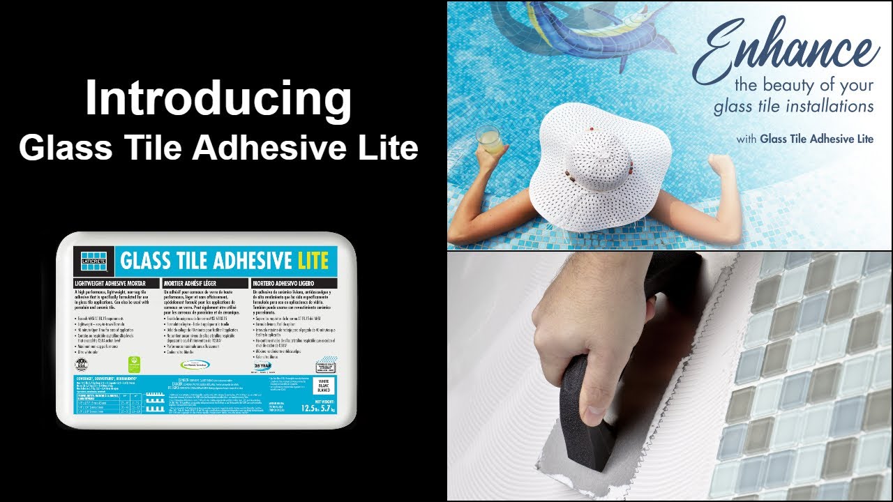 New Product Announcement Glass Tile Adhesive Lite YouTube