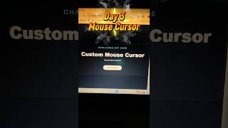 Day 3 How to Create Animated Custom Cursor | HTML CSS &amp; Angular #coding #shorts #youtubeindia