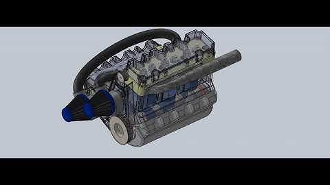 V6 Engine Animation