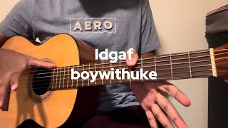 How To Play Idgaf By Boywithuke On Guitar