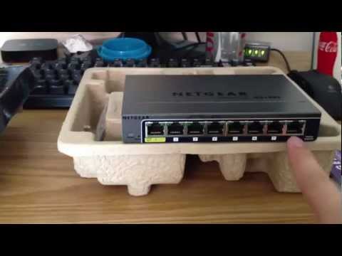 NETGEAR GS108T-200NAS PROSAFE Switch Unboxing