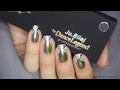Gold+silver metallic gradient / Серебряно-золотые металлические ногти