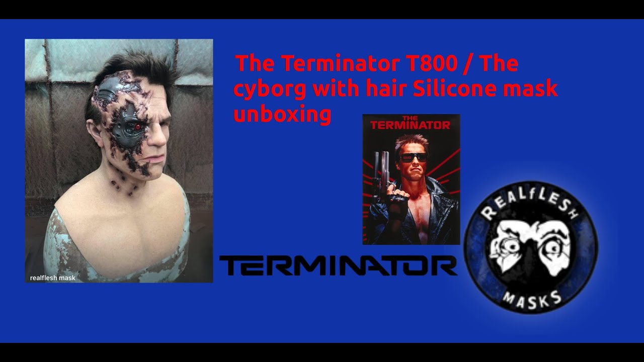RealFlesh masks the Terminator T800 / the Cyborg silicone mask with hair unboxing
