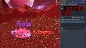 so Hole in M Terrain - Godot engine