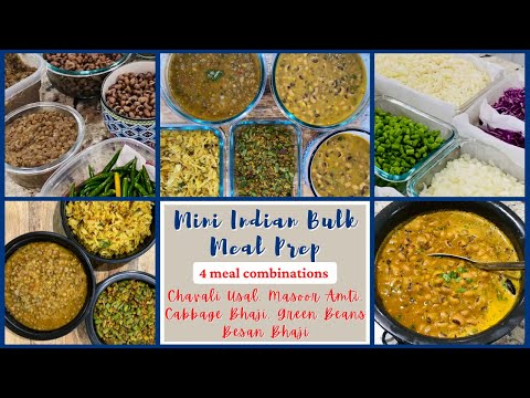 Indian Meal Prep: Mini Bulk - Meal Prep Recipes (Subzis and Daals)