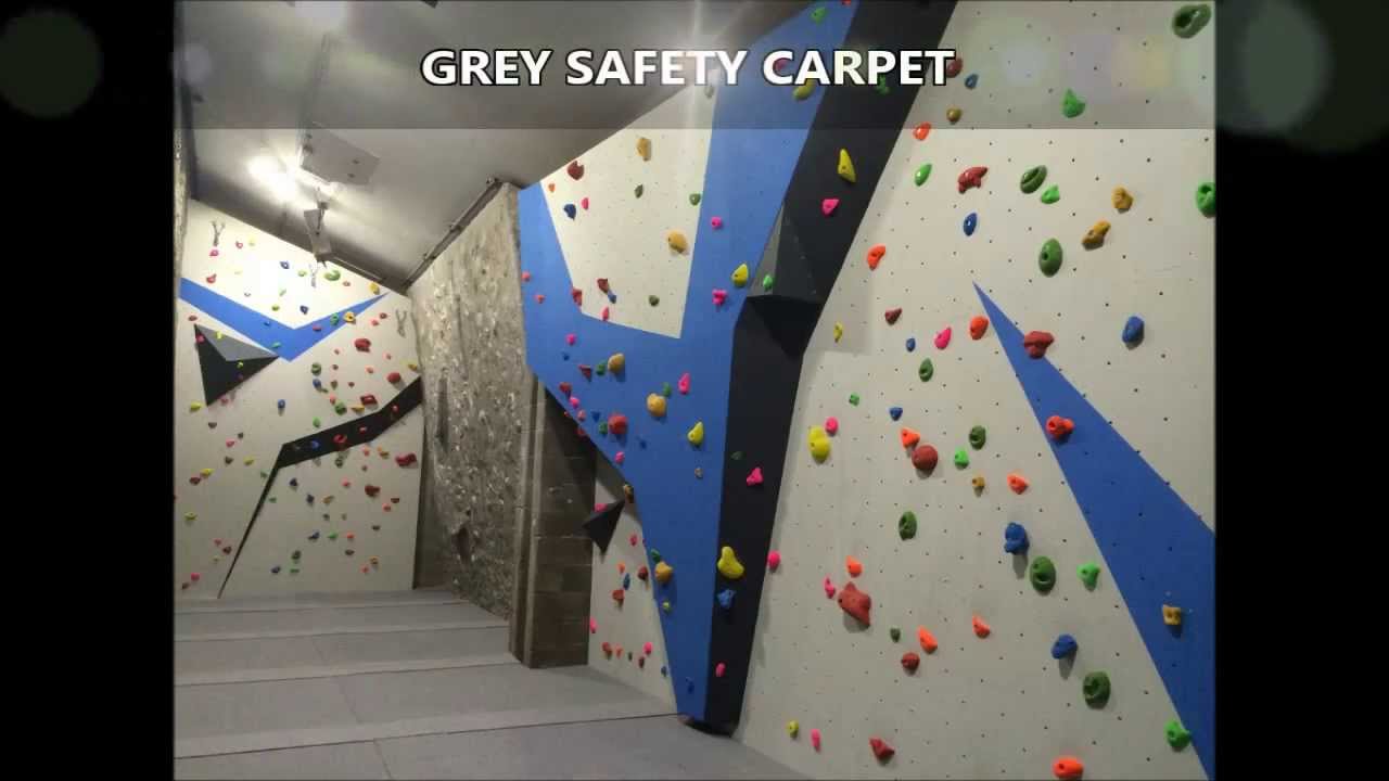 Pearl Grey Carpet Topped Safety Climbing Wall Pads