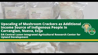 Upscaling of Mushroom Crackers as Additional Income Source of IPs in Carranglan, Nueva Ecija