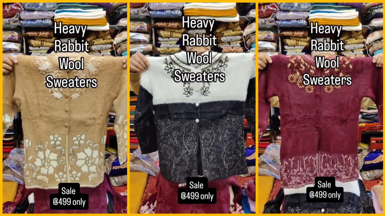 Latest Beautiful Rabbit Wool Sweaters & Cardigans - 💥🔥❄️
