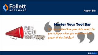 Did You Know You can Master the Toolbar in Aspen?