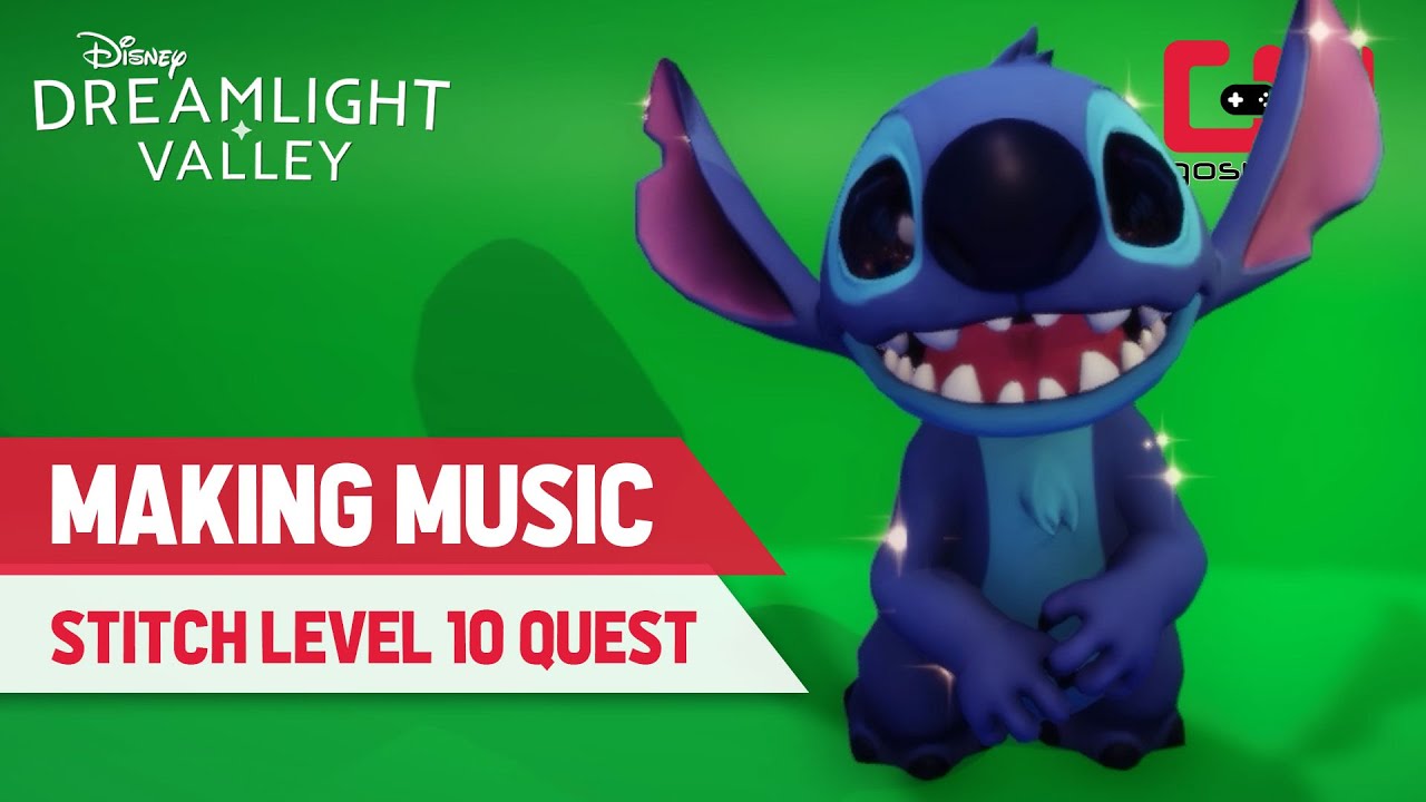 Making Music in Disney Dreamlight Valley Stitch Level 10 Quest YouTube