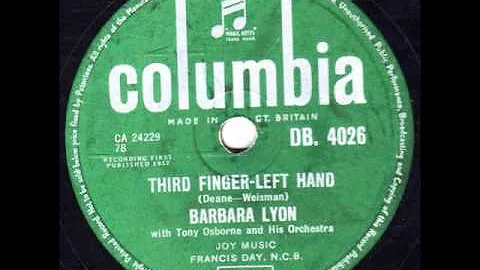 Barbara Lyon - Letter To A Soldier ( 1956 )