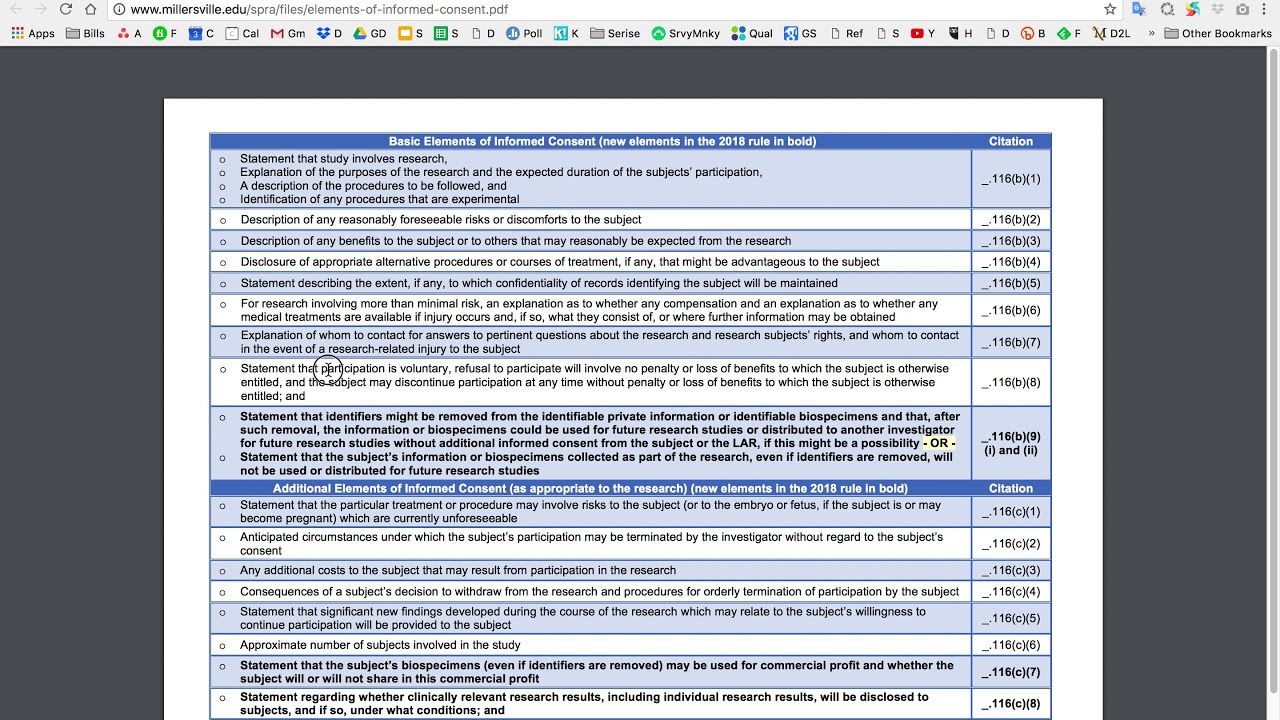 MU 430 Research Methods Informed Consent - YouTube