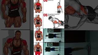 Chest workout and triceps workout and shoulder workout and leg workout and home workout