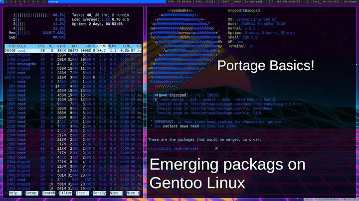 The basics of Portage (emerging packages on Gentoo Linux)