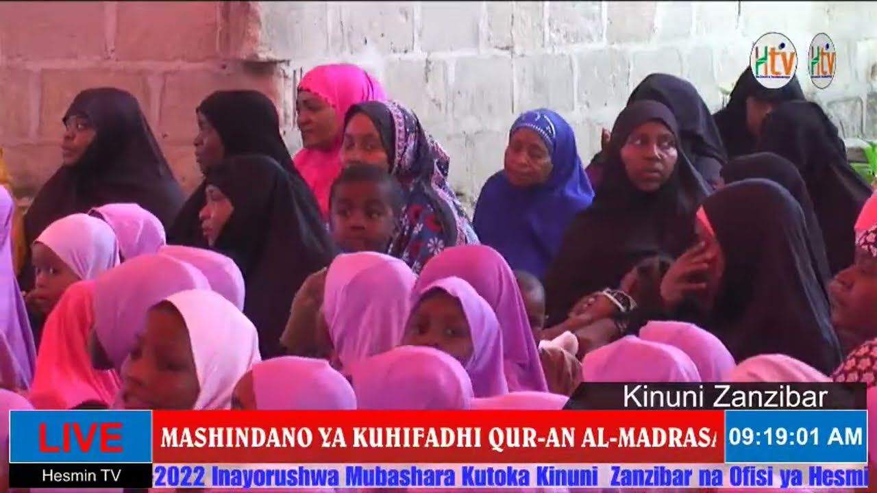 Live Mashindano Ya Kuhifadi Qur-an Al-Madrasat Thamaratul Jannah ya Kinuni Zanzibar  23-04-2022