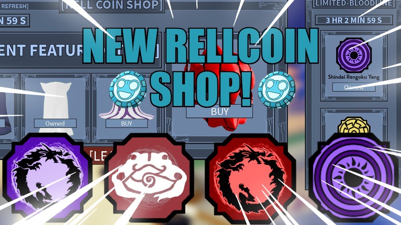 CODE] Shindo Life Rell Coin Shop Bloodlines + Stock 2