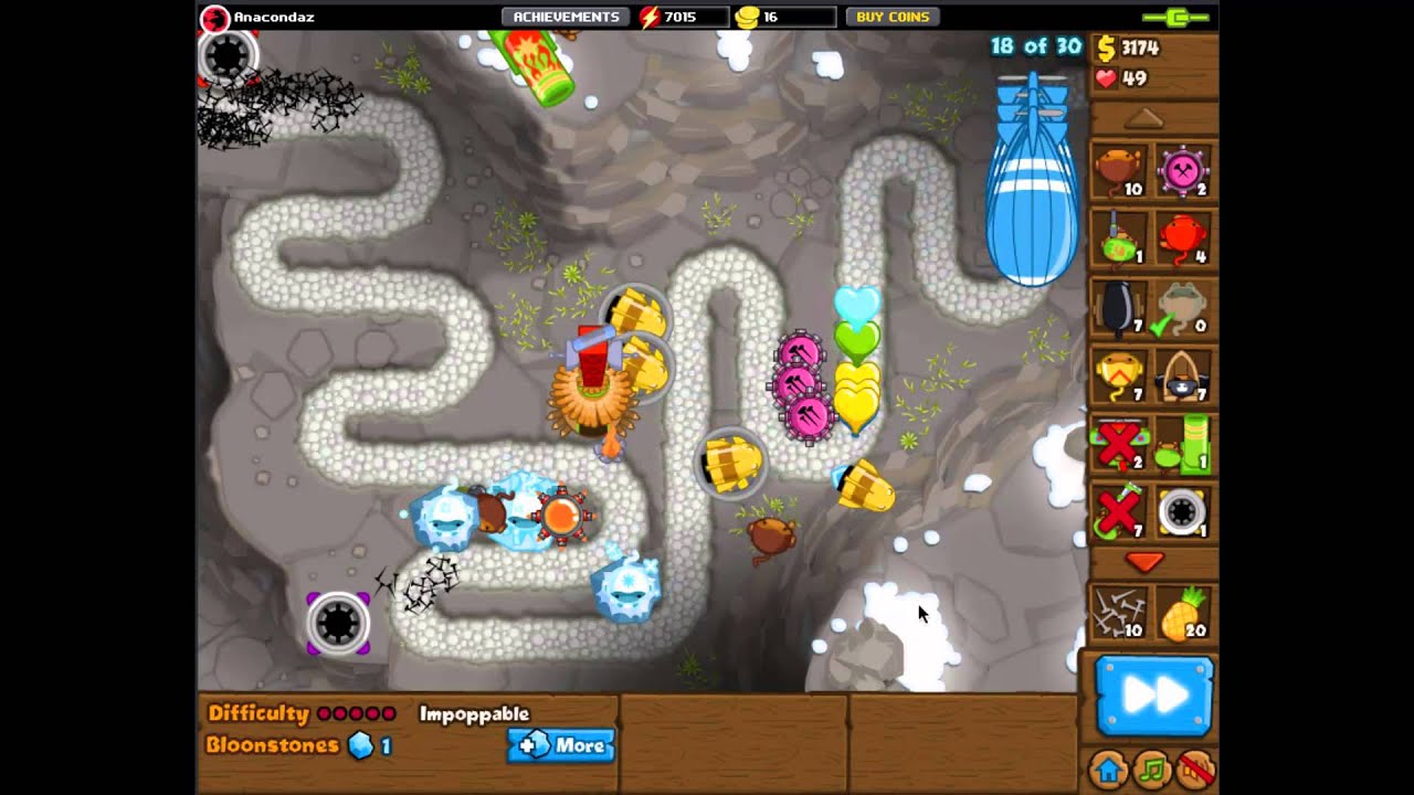 gaming logo Bloons Monkey City: MOAB on Round 6!