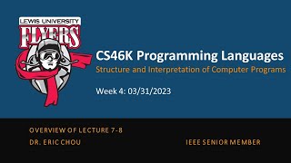 Week 4: 03/31/2023 Overview of Lecture 7-8