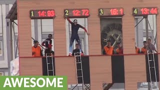 Fastest fireman competition showcases unbelievable speed