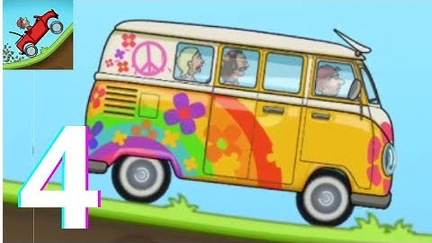 Hill Climb Racing - Gameplay Walkthrough Part 4 - Hippie Van (iOS, Android)