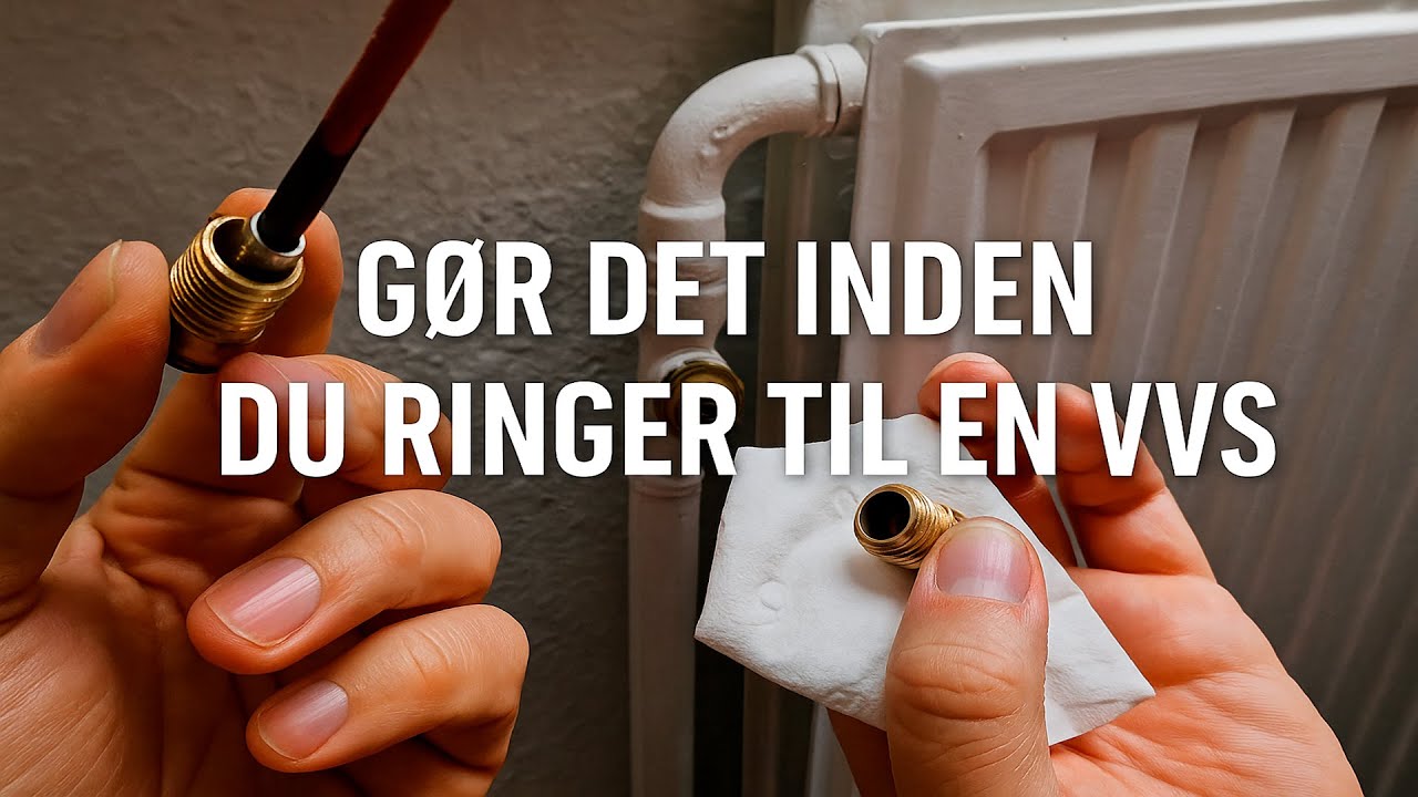Radiator varmer ikke – Gør dette inden du ringer til en VVS