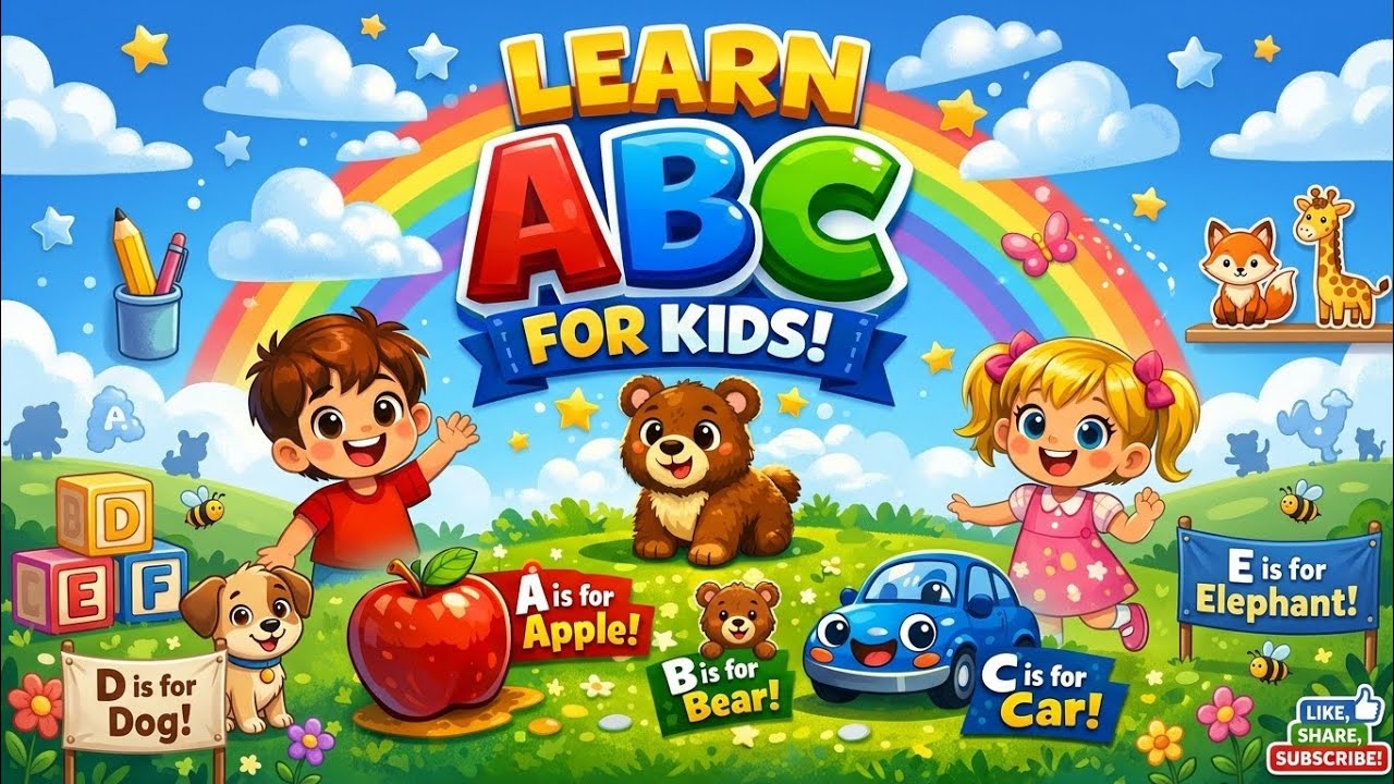 Learn ABC Alphabet for Kids | A to Z Letters |Kids Learning Video - YouTube
