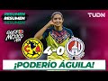 Resumen y goles | América 4-0 Atl San Luis | Grita México BBVA Femenil AP2021 -J6 | TUDN