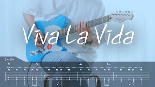 [TAB] Coldplay - Viva La Vida 기타커버【●○○○○】