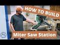 Miter Saw Station | Assembly Workbench | 2x4 | How To Build a Miter Station | Weekend Project