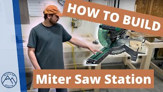 Miter Saw Station | Assembly Workbench | 2x4 | How To Build a Miter Station | Weekend Project