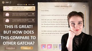 How do other gatcha anniversaries compare to Infinity Nikkis first birthday?