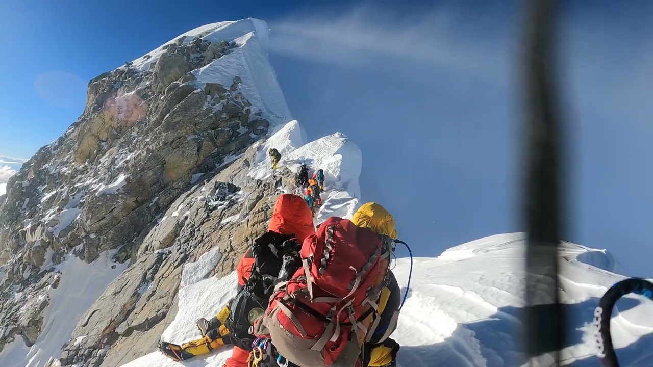 South summit 2022 may 7 fixing rope lead by kami Rita Sherpa team