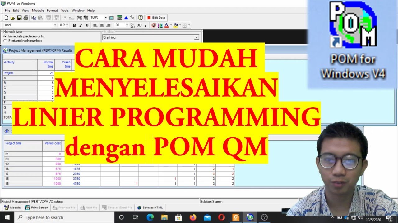 Linier Programming dengan POM QM for Windows - YouTube
