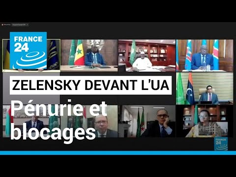 Zelensky s'adresse à l'Union africaine : pénurie de céréales et ports ukrainiens toujours bloqués
