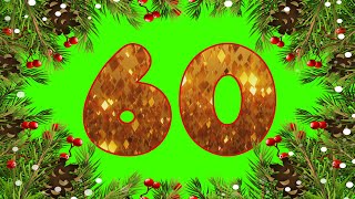 60 - 1 Contagem Regressiva Para O Natal Fogos No Final 60 To 1 Merry Christmas 284