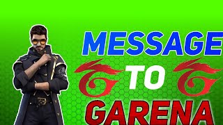 A message form garena free fire || LET'S fight with hackers || only free fire lover