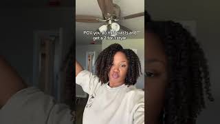 TWIST OUT HACK 🔥 #naturalhair #naturalhairstyles #curlyhair #curlyhairstyles #minitwists #twistout