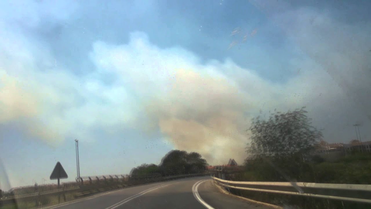 Incendio en Huelva 27/08/2014