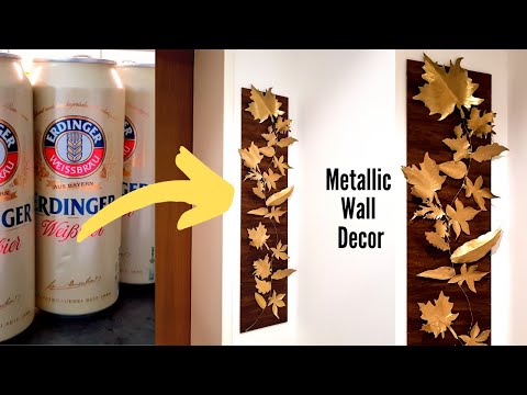 Metallic Wall Decor Using Soda Can | Transform Soda Can in beautiful wall Art | Recycle Metal decor