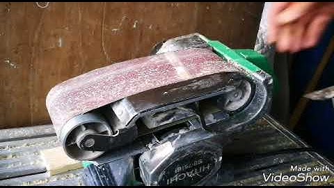 Belt Sander chisel grind up