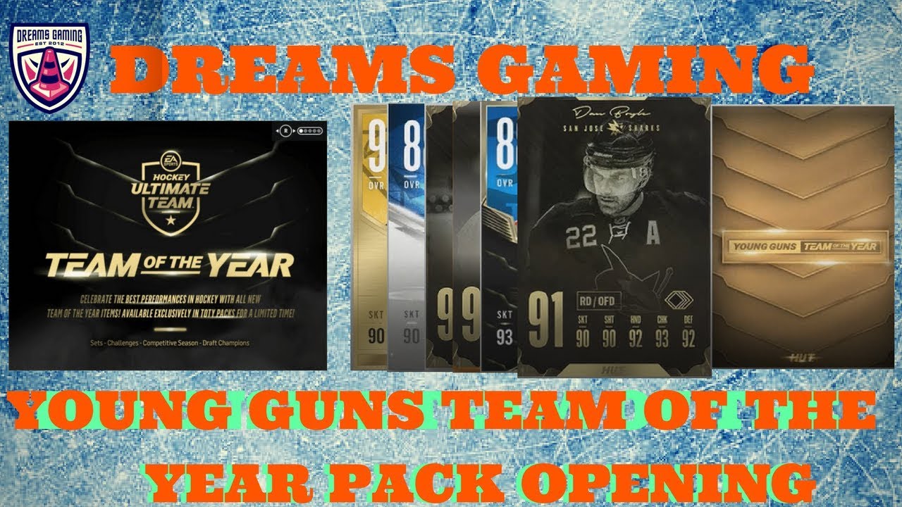 YOUNG GUNS TEAM OF THE YEAR PACK OPENING - HUGE PULLS - EVOLUTION - TOTY - 3 LEGENDS